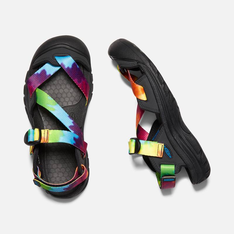 Keen Zerraport II Trekkingsandalen Damen DE-13654 Multi Tye-dye/Black - Keen Damenschuhe Bunt